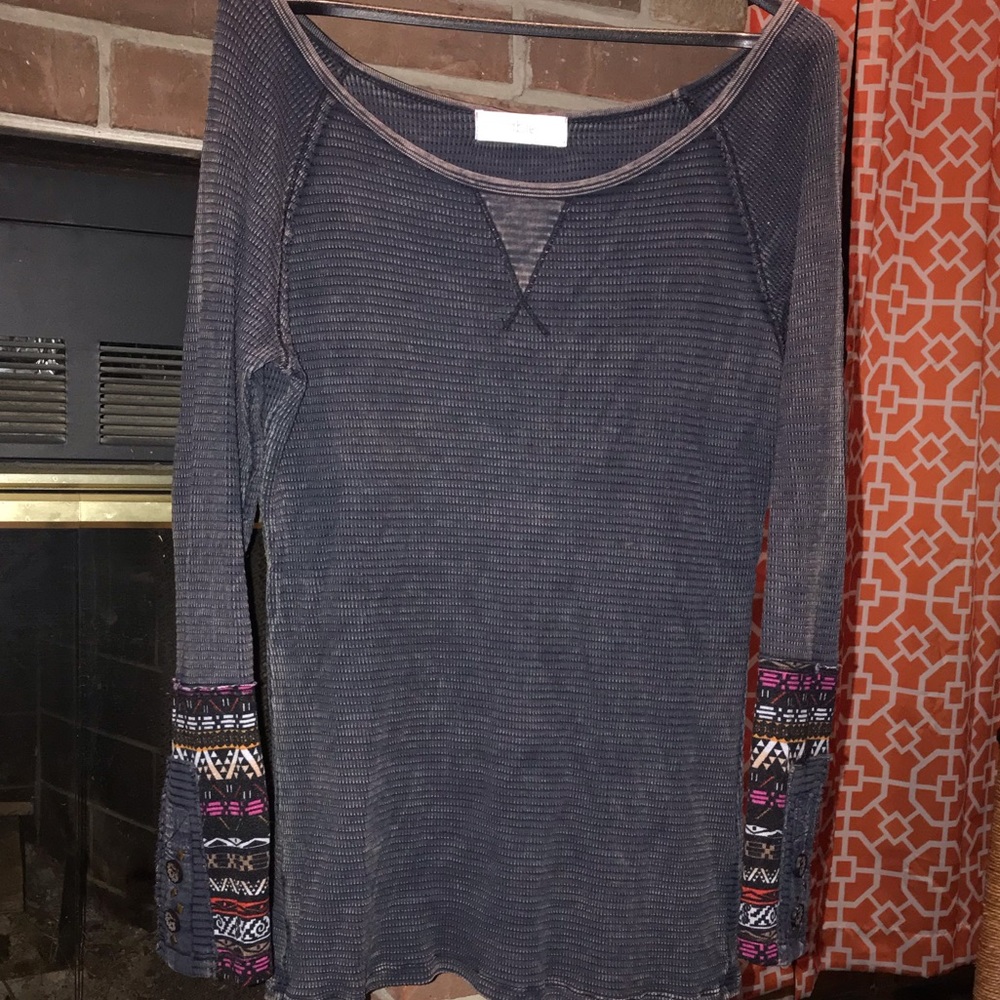 ABLE Thermal Top Mixed Media Studded Cuffs Size L